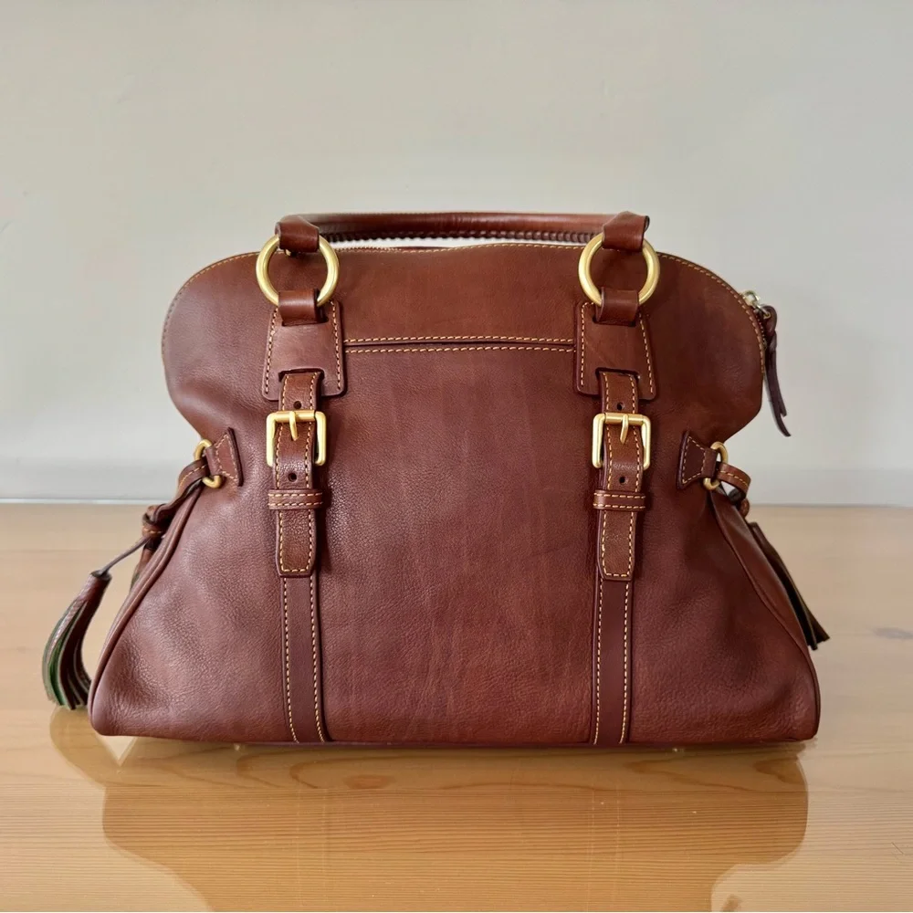 Dooney & Bourke - Florentine Domed Buckle Satchel in chestnut